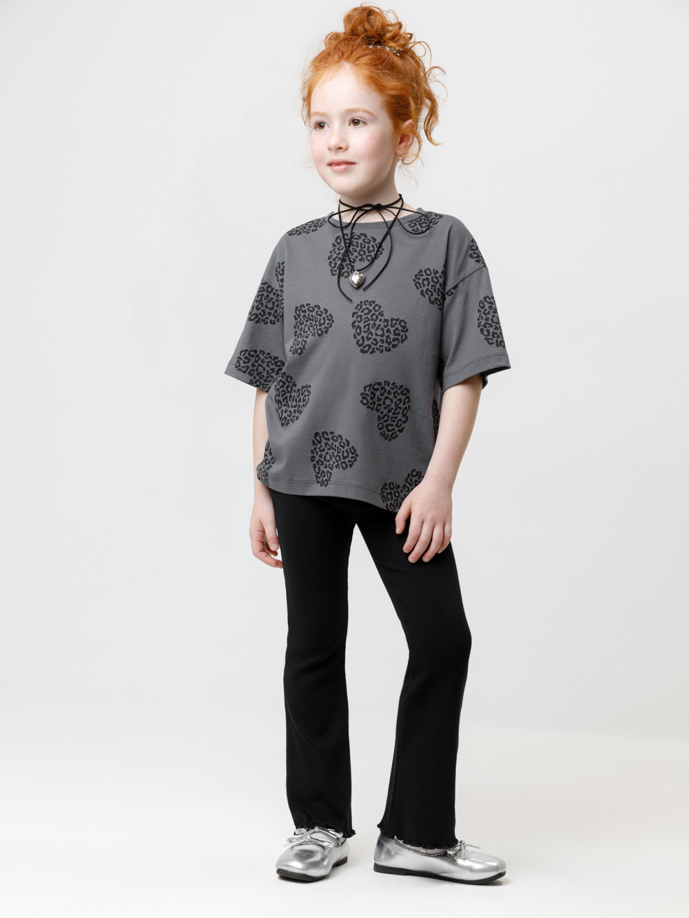 Брюки для девочки, артикул: МП 400835, цвет: черный