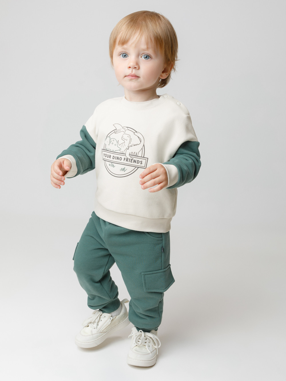 Брюки для мальчика, артикул: КР 400853, цвет: зеленый, фото 4