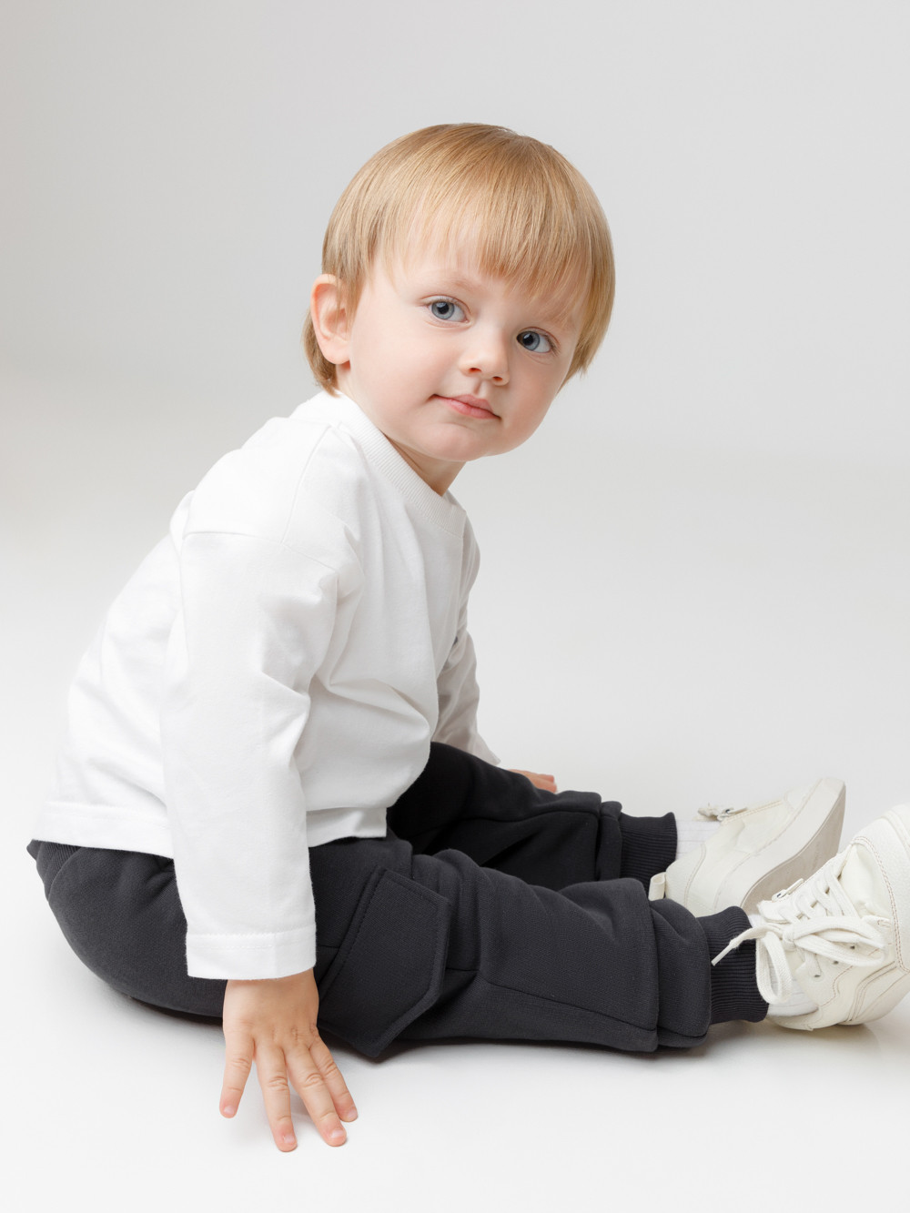 Брюки для мальчика, артикул: КР 400853, цвет: темно-серый, фото 4