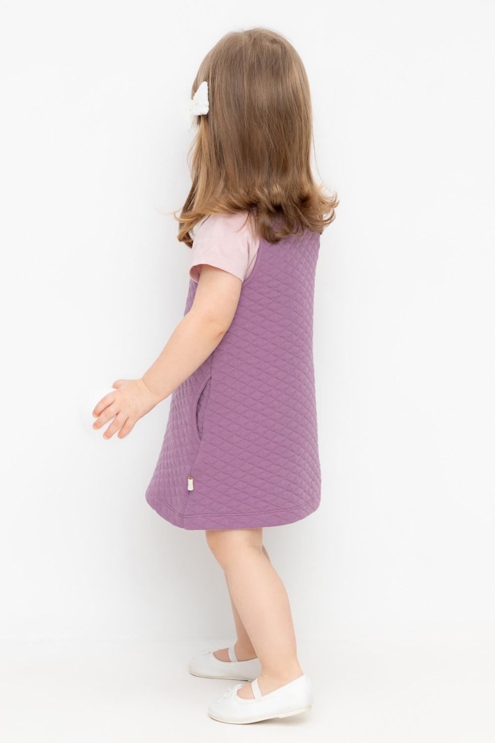 Сарафан для девочки, артикул: КР 5913, цвет: бордовый, фото 5