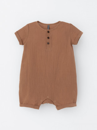 Полукомбинезон для мальчика, артикул: ТК 62017, цвет: коричневый