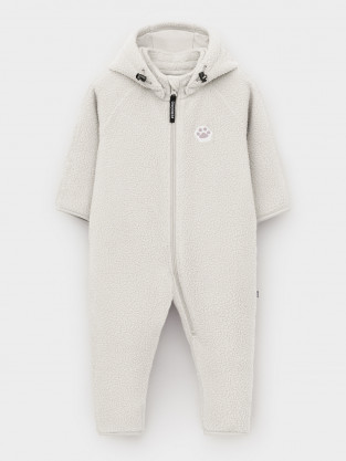 Комбинезон для девочки, артикул: ФЛ 60011/3 ГР, цвет: бежевый