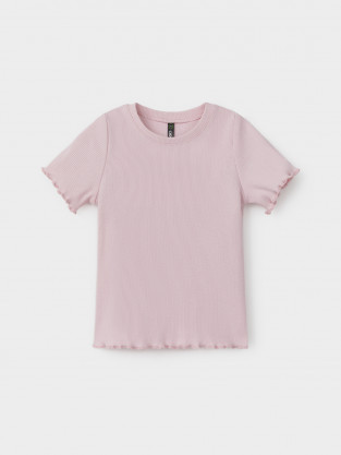 Футболка для девочки, артикул: КР 301989-1, цвет: светло-розовый