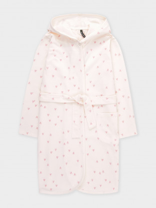 Халат для девочки, артикул: К 5763, цвет: сливки2