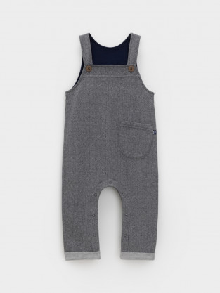 Полукомбинезон для мальчика, артикул: КР 6466, цвет: серый