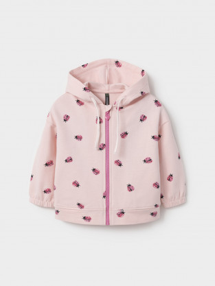 Толстовка для девочки, артикул: КР 302432, цвет: светло-розовый