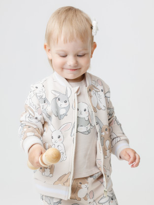 Жакет для девочки, артикул: КР 302899, цвет: бежевый