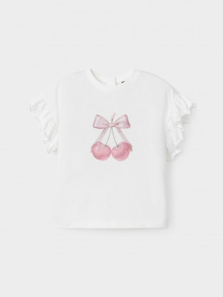 Футболка для девочки, артикул: КР 302958, цвет: сахар