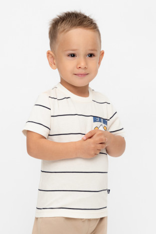 Футболка для мальчика, артикул: КР 302753, цвет: сахар