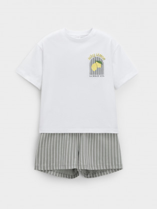 Пижама для девочки, артикул: МП 1658, цвет: белый