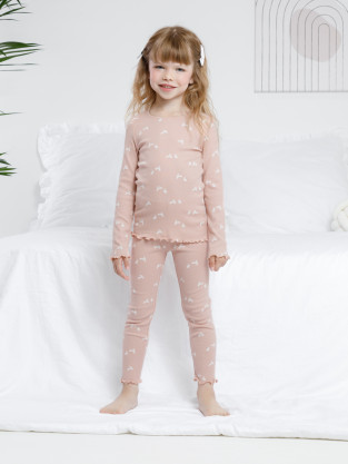 Пижама для девочки, артикул: К 1618, цвет: розовый