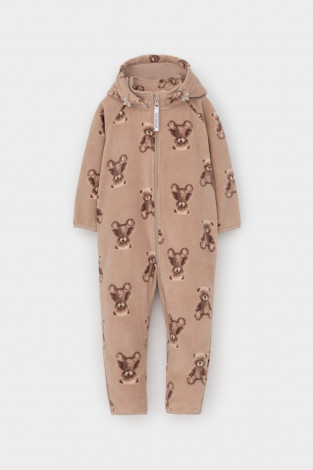 Комбинезон для девочки, артикул: ФЛ 60000, цвет: светло-бежевый - 2 фото