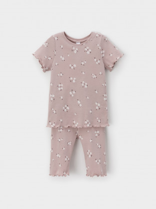 Пижама для девочки, артикул: К 1632, цвет: коричневый - 2 фото