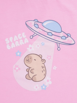 Футболка для девочки, артикул: КР 302931, цвет: розовый - 2 фото