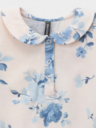 Полукомбинезон для девочки, артикул: КР 6559, цвет: сахар - 2 фото