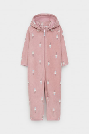 Комбинезон для девочки, артикул: ФЛ 60000/н/44 ГР, цвет: розовый - 2 фото