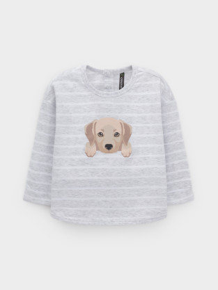 Лонгсливы для мальчика, артикул: КР 302908, цвет: светло-серый5 - 2 фото