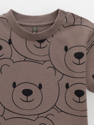 Футболка для мальчика, артикул: КР 302537, цвет: коричневый - 2 фото