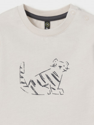 Футболка для мальчика, артикул: КР 303036, цвет: светло-бежевый - 2 фото