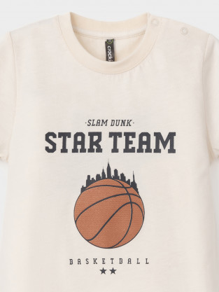 Футболка для мальчика, артикул: КР 302973, цвет: сахар - 2 фото