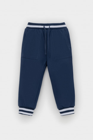 Брюки для мальчика, артикул: КР 400819, цвет: синий - 2 фото