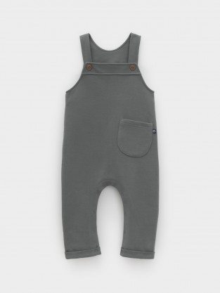 Полукомбинезон для мальчика, артикул: КР 6549, цвет: зеленый - 2 фото