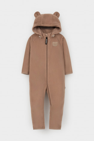 Комбинезон для мальчика, артикул: ФЛ 60007/1 ГР, цвет: бежевый - 2 фото