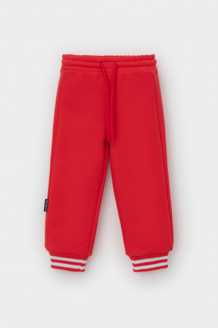 Брюки для мальчика, артикул: КР 400809, цвет: красный - 2 фото