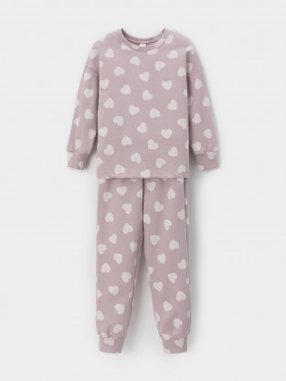 Пижама для девочки, артикул: К 1587, цвет: розовый - 2 фото